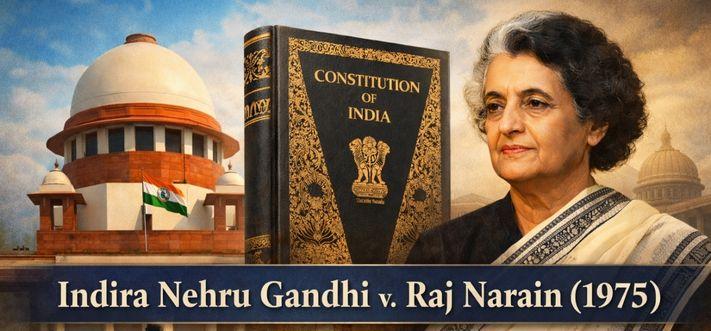 Indira Nehru Gandhi v. Raj Narain (1975): A Landmark Case on Rule of Law and Democracy
