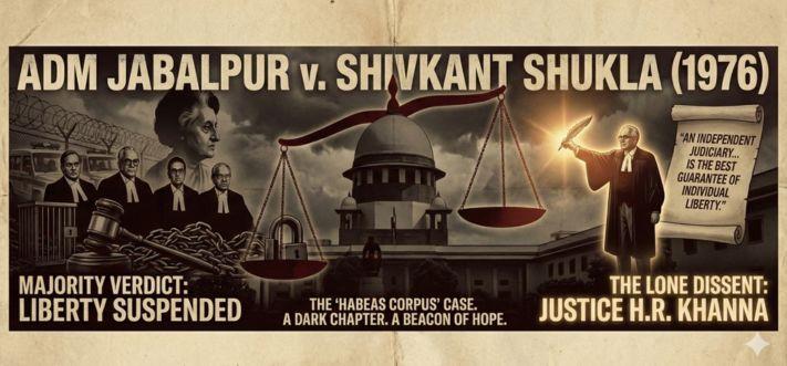 ADM Jabalpur v. Shivkant Shukla (1976): The Darkest Hour of Indian Judiciary