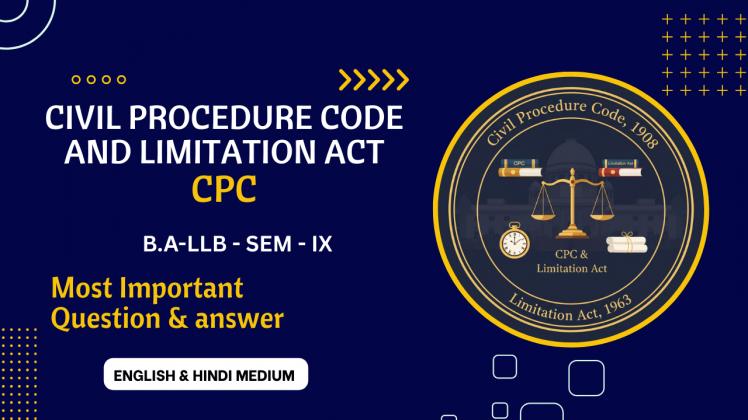 Civil Procedure Code and Limitation Act