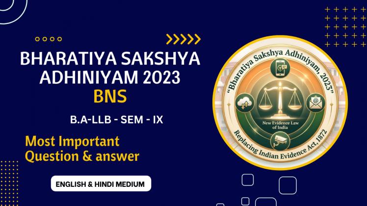 Bharatiya Sakshya Adhiniyam 2023